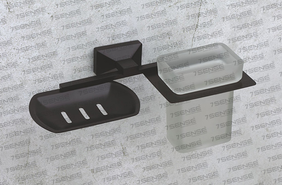 Tumbler Holder With Soap Dish