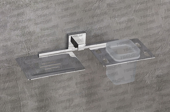 Tumbler Holder With Soap Dish