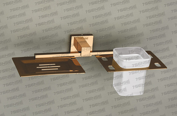 Tumbler Holder With Soap Dish