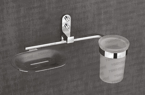 Tumbler Holder With Soap Dish